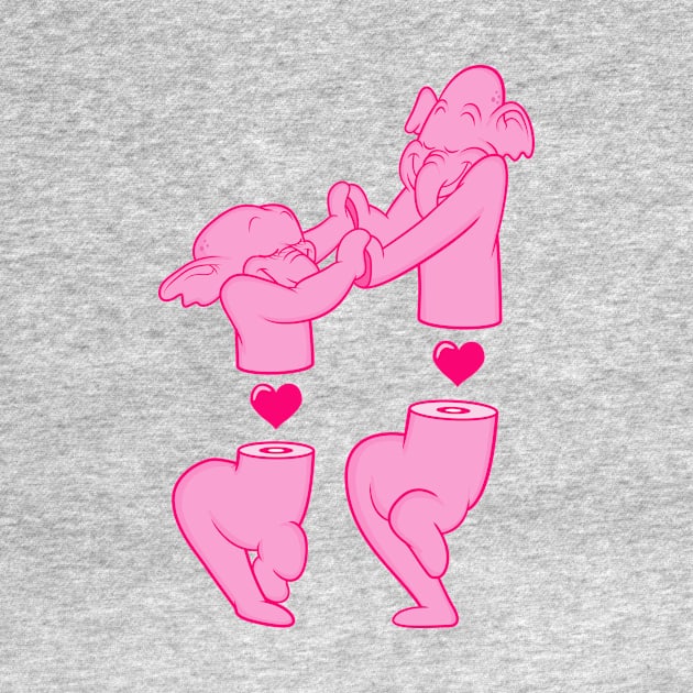 Pink Elephants Dancing by Woah_Jonny